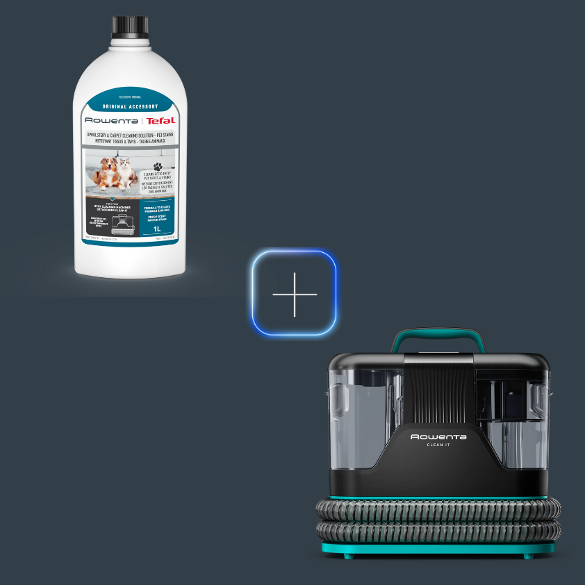 Rowenta Promo Pack Clean IT Animal Care + Solução de limpeza de estofos e tapetes pet spots