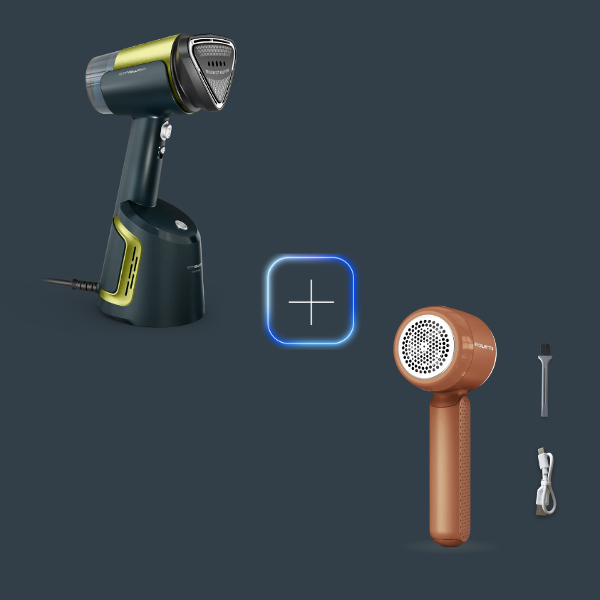 Rowenta Promo Pack Escova a vapor AeroSteam + Removedor de Borbotos Easy Care